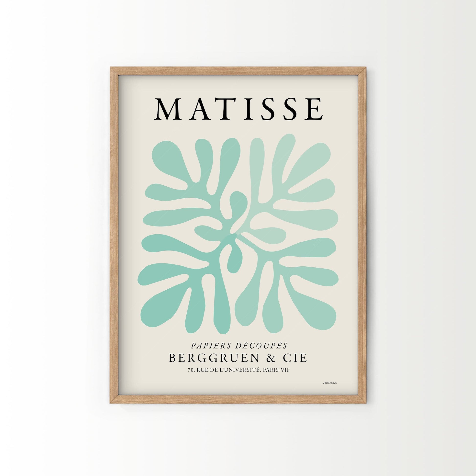 Henri Matisse, 2 Pieces Wall Art, Turquoise Color