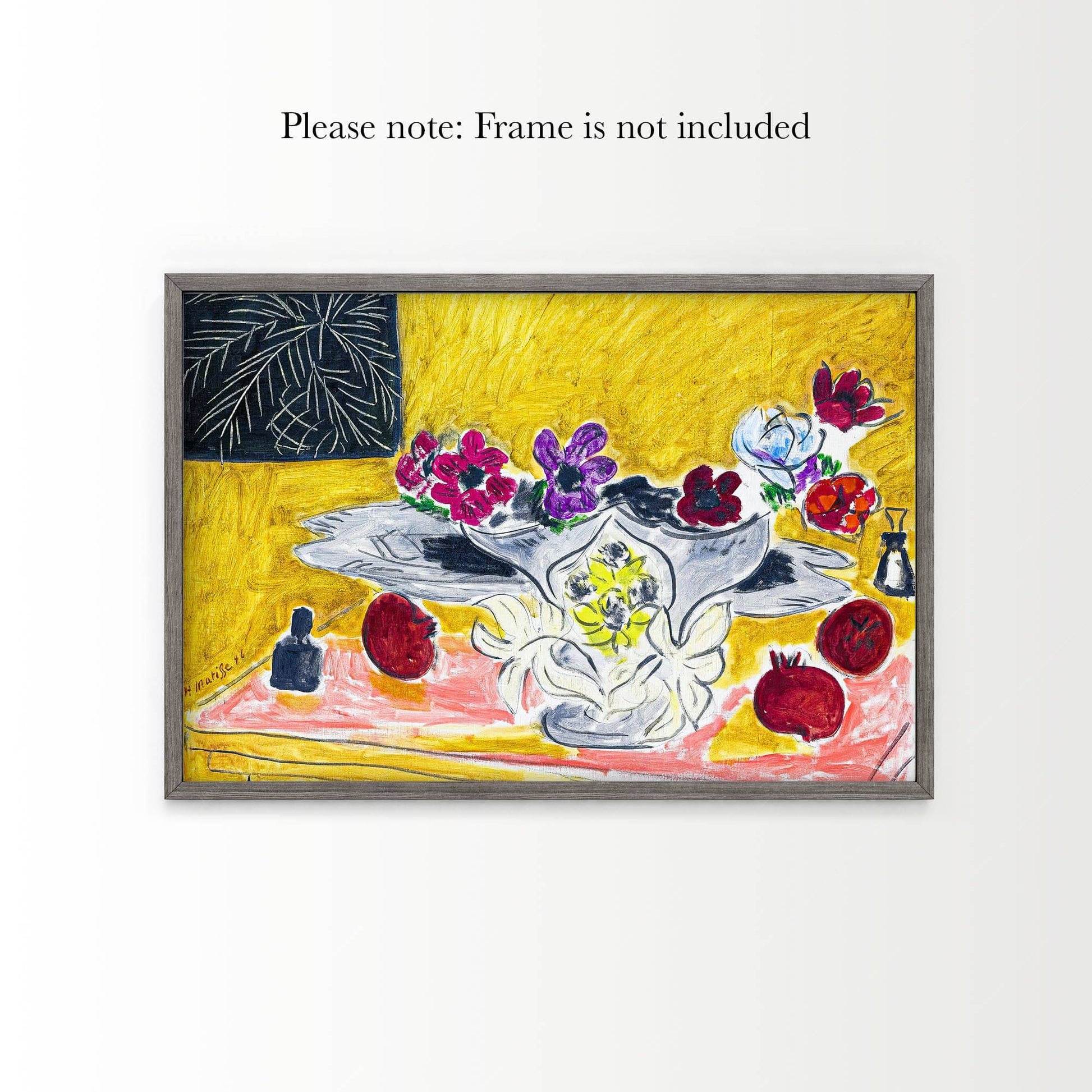 Henri Matisse, Anemones Et Grenades Print