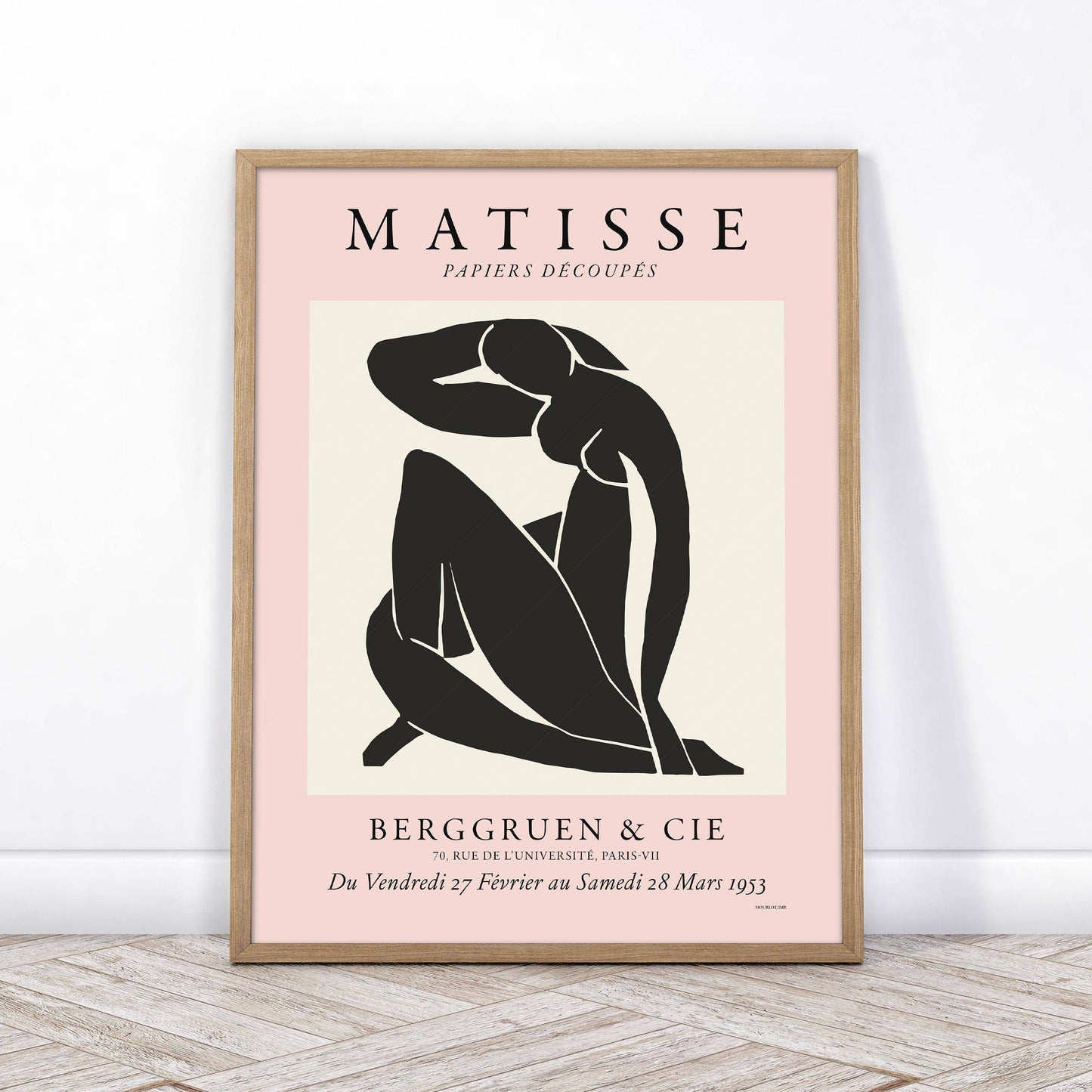 Henri Matisse, Blue Figure in Black and Light-Pink, Modern Wall Art