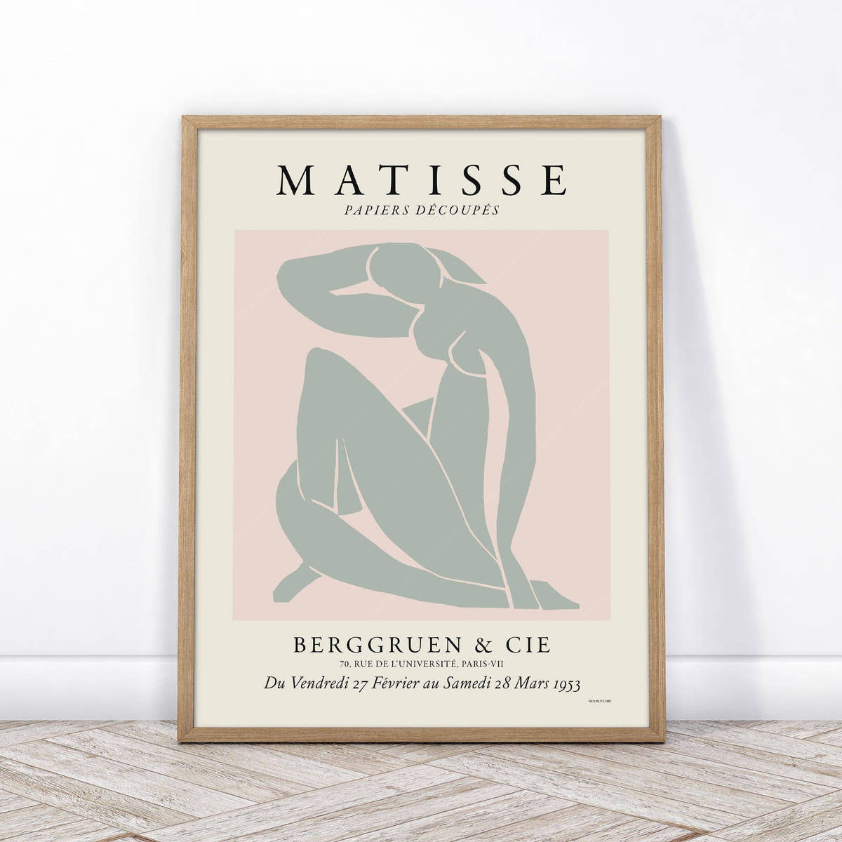 Henri Matisse, Blue Figure in Grey and Light-Pink, Modern Wall Art