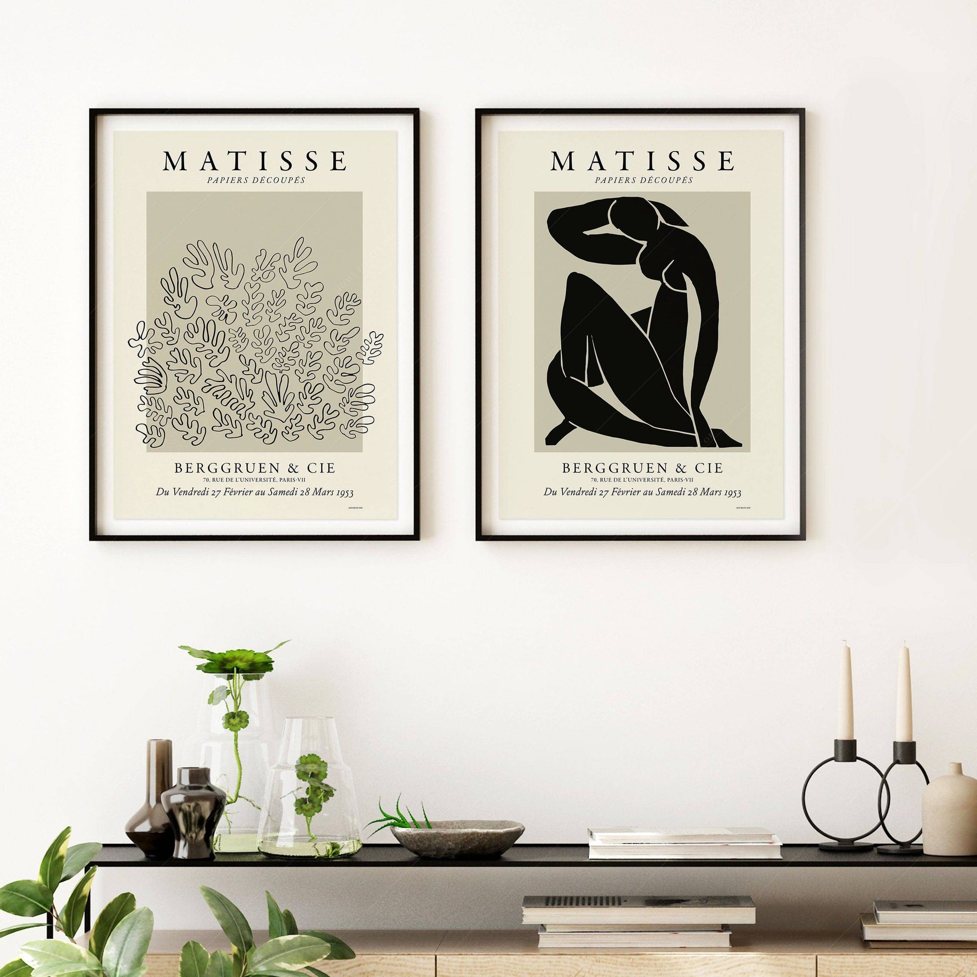 Henri Matisse, Gallery Wall, Set of 2 Prints