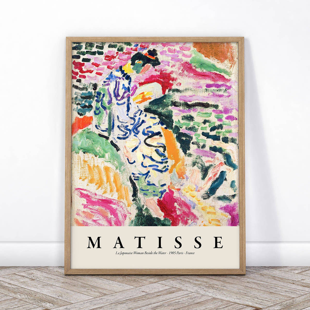Henri Matisse Gallery Wall, Set of 3 Prints, Landscape near Collioure (Joy of Life), La Japonaise Woman Beside the Water, Oliviers à Collioure