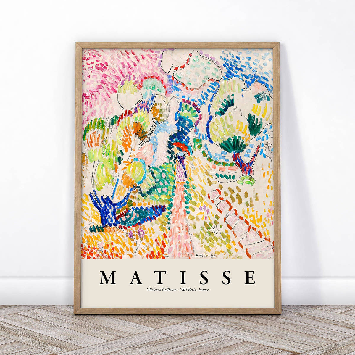Henri Matisse Gallery Wall, Set of 3 Prints, Landscape near Collioure (Joy of Life), La Japonaise Woman Beside the Water, Oliviers à Collioure