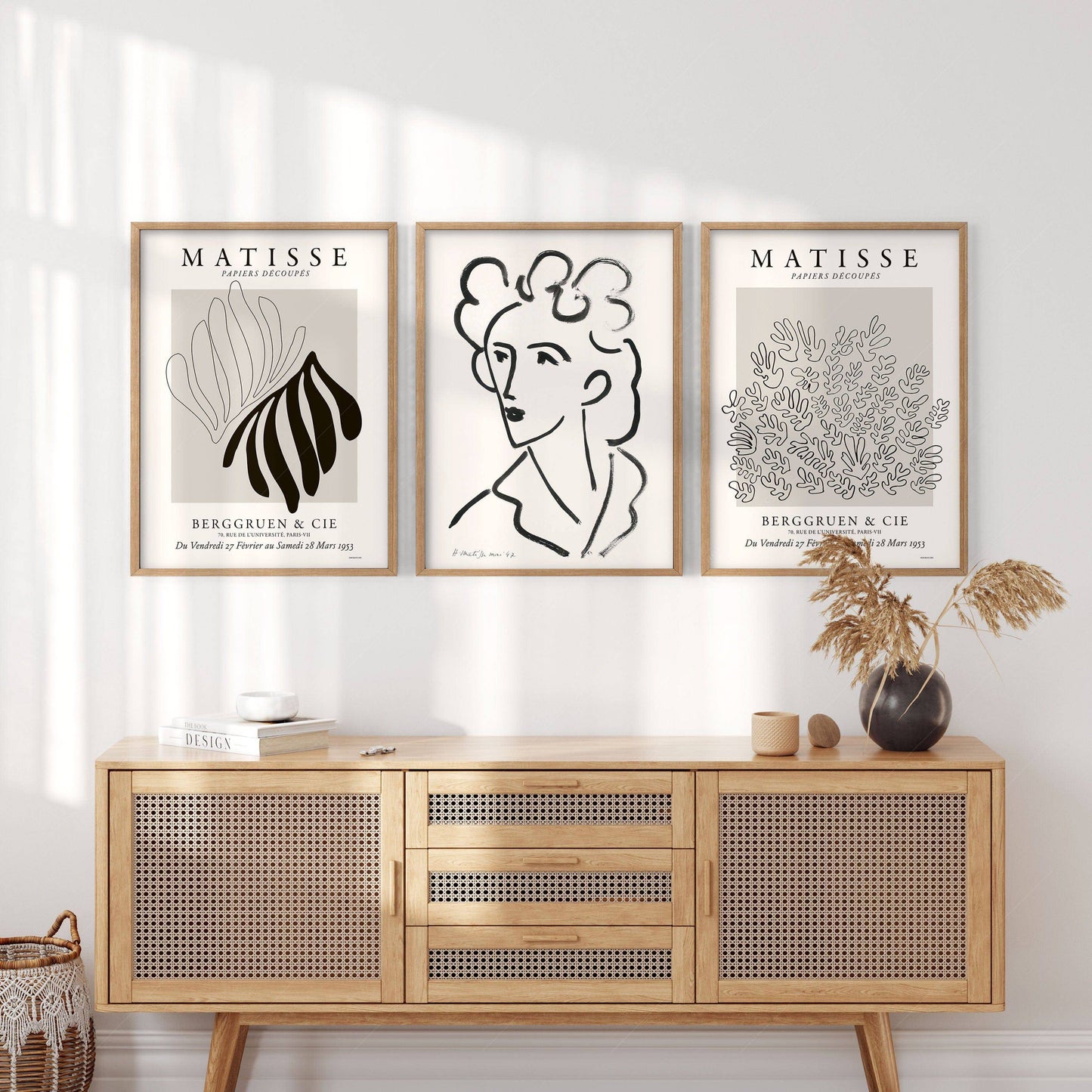 Henri Matisse Gallery Wall, Set of 3 Prints, Mid Century Modern Decor