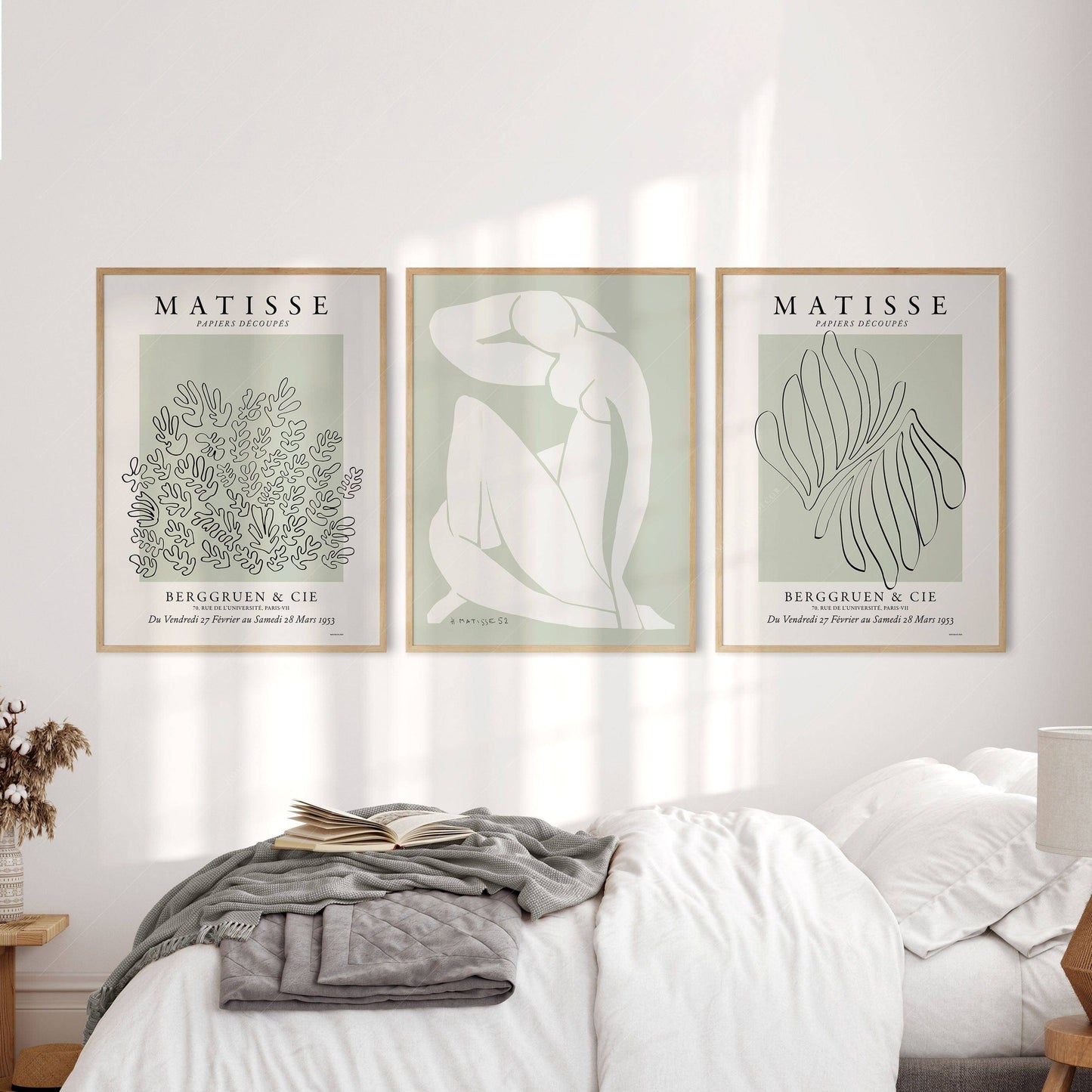 Henri Matisse Gallery Wall, Set of 3 Prints, Modern Home Decor