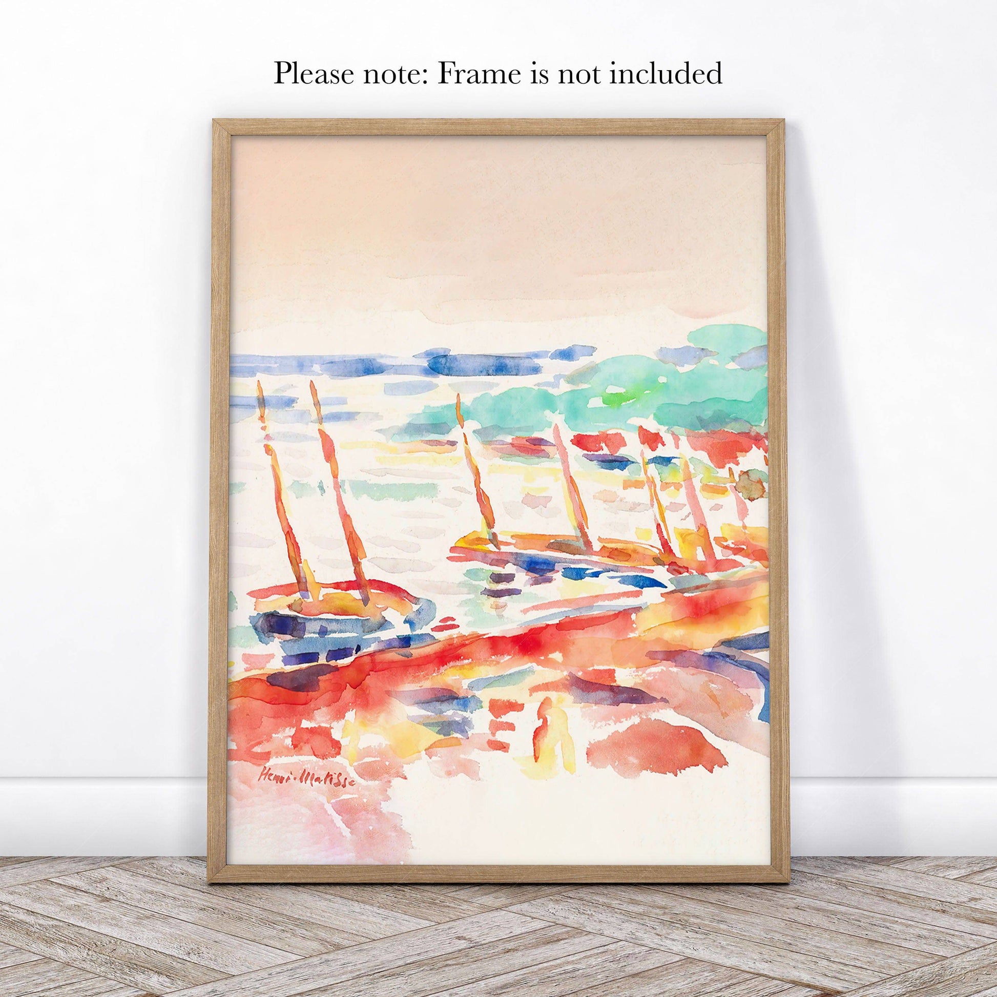 Henri Matisse Gallery Wall, Set of 3 Prints, The Open Window, View at Collioure, The boats