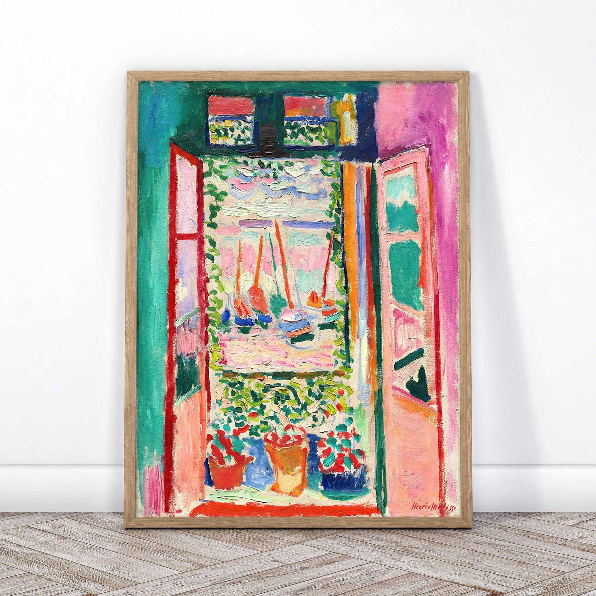 Henri Matisse Gallery Wall, Set of 3 Prints, The Open Window, View at Collioure, The boats