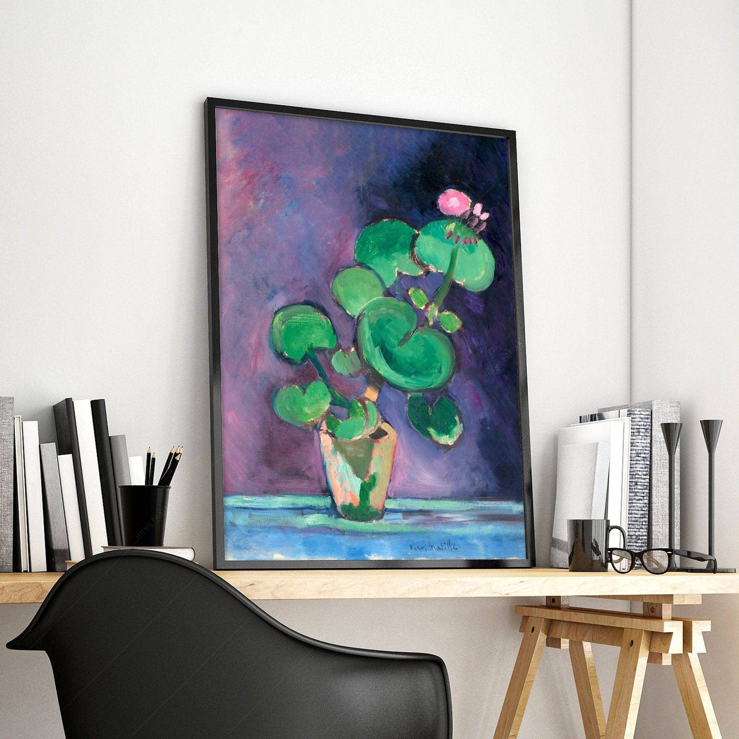 Henri Matisse, Geraniums in Vase Print