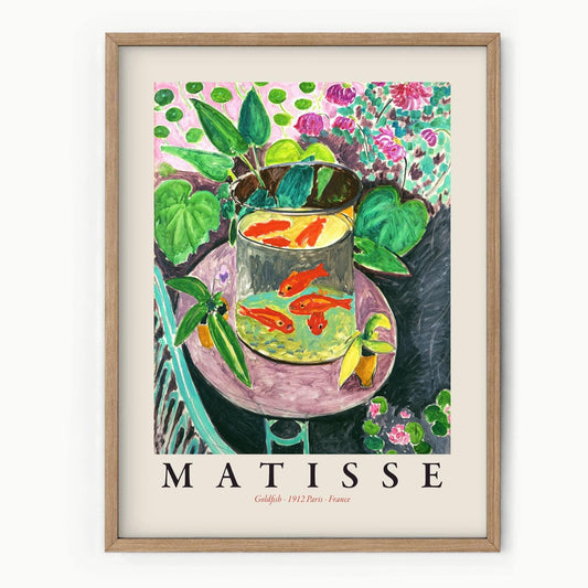 Henri Matisse, Goldfish Print, Famous Painting