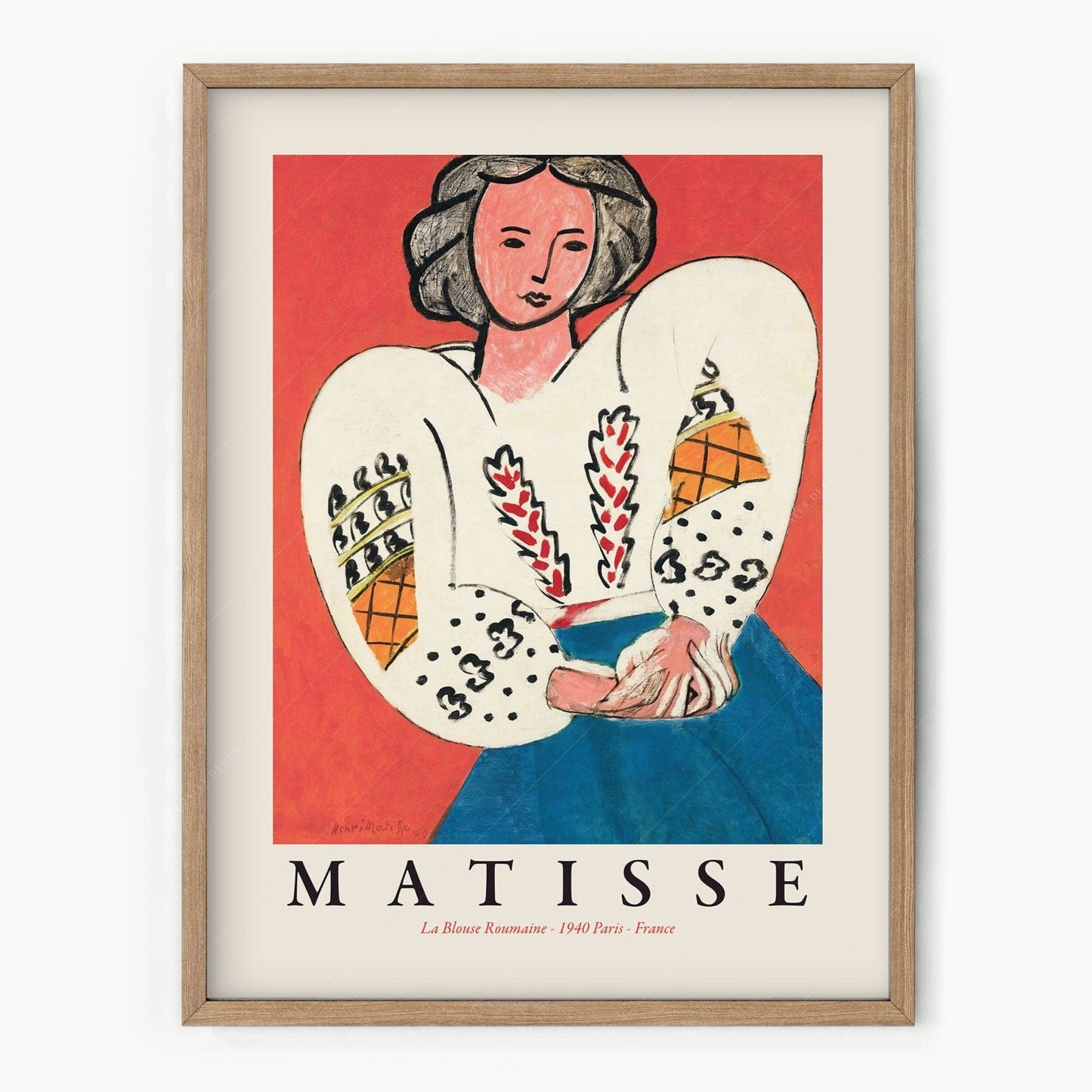 Henri Matisse, La Blouse Romaine Poster