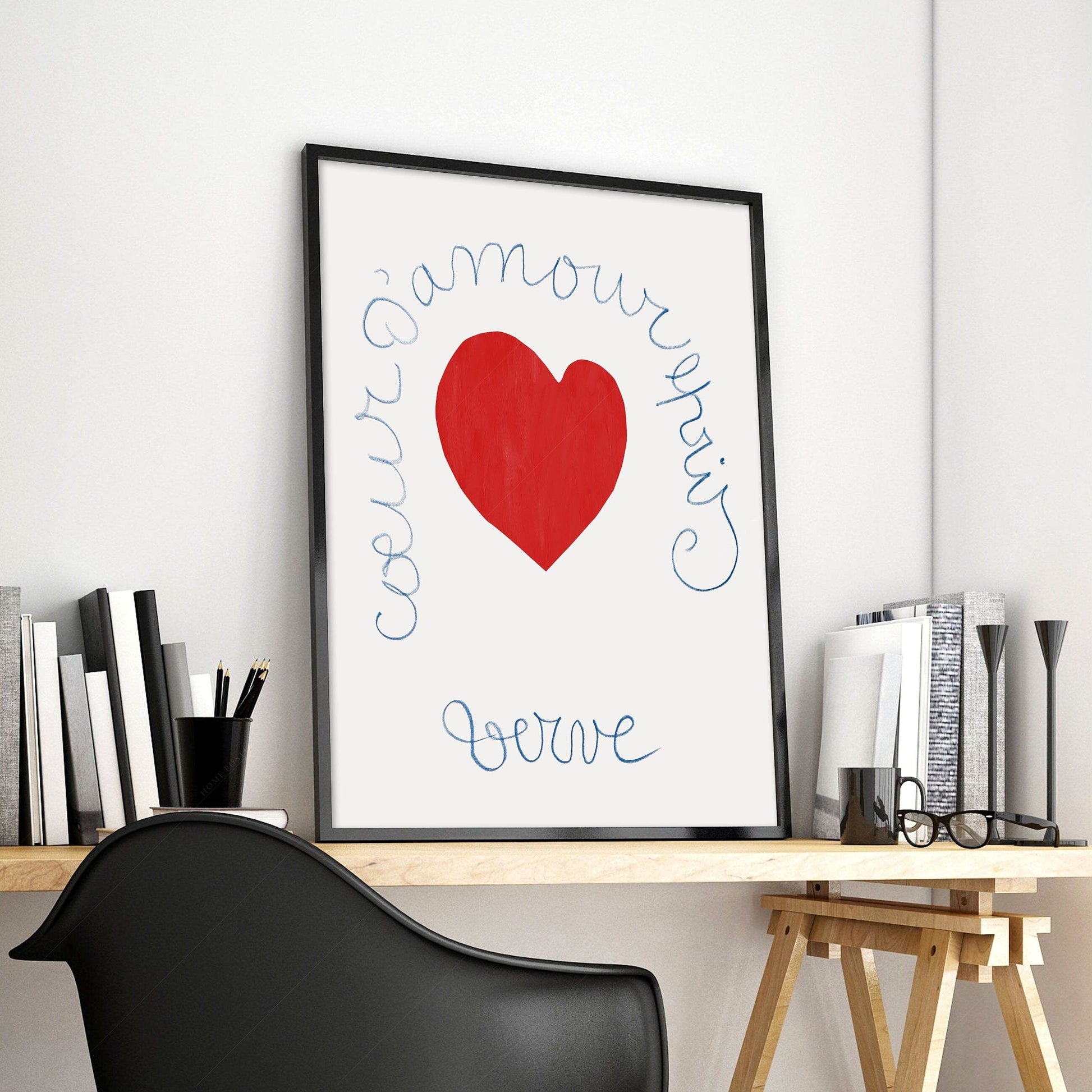 Henri Matisse, Love Poster, Red Heart Print