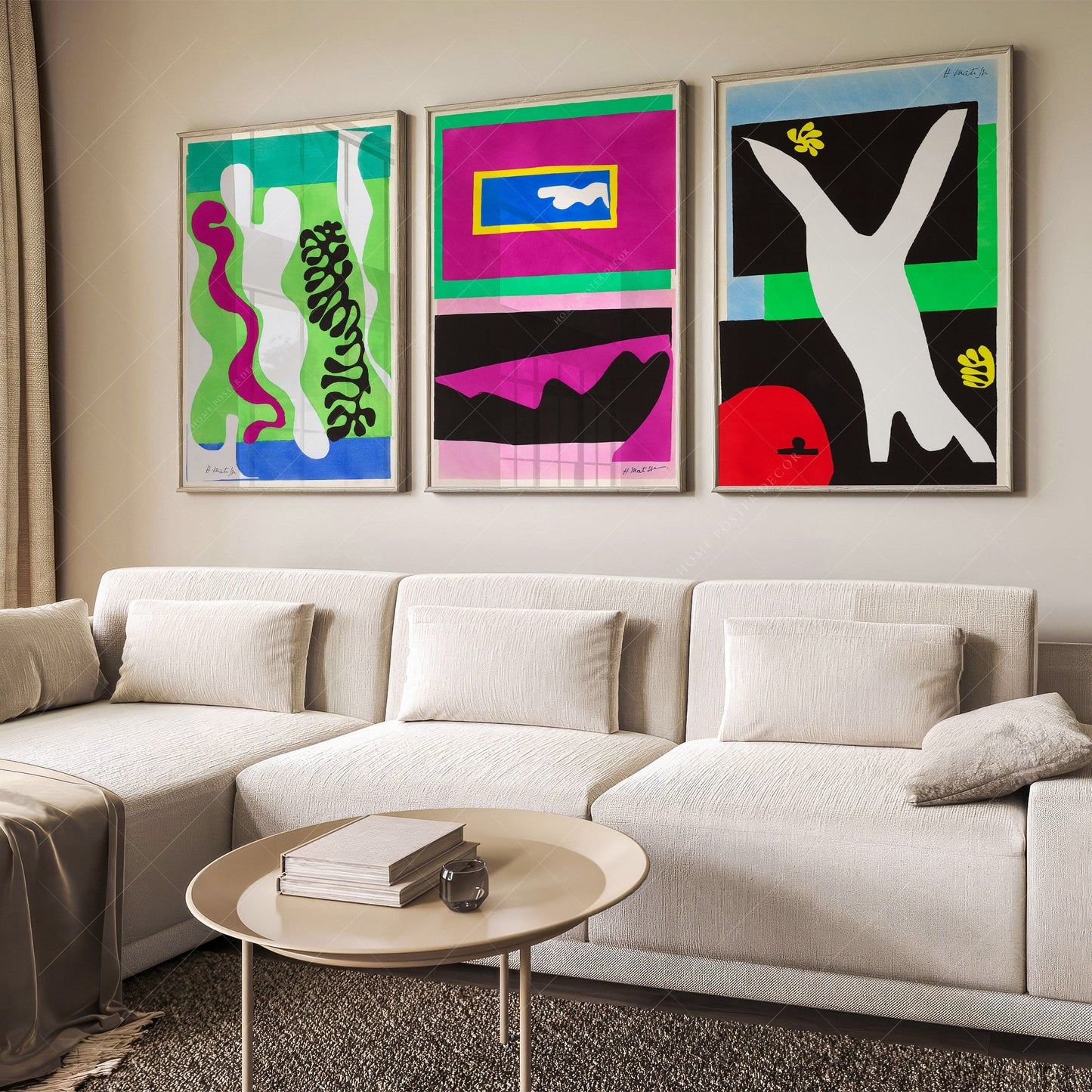 Henri Matisse, Modern Gallery Wall, Set of 3 Prints