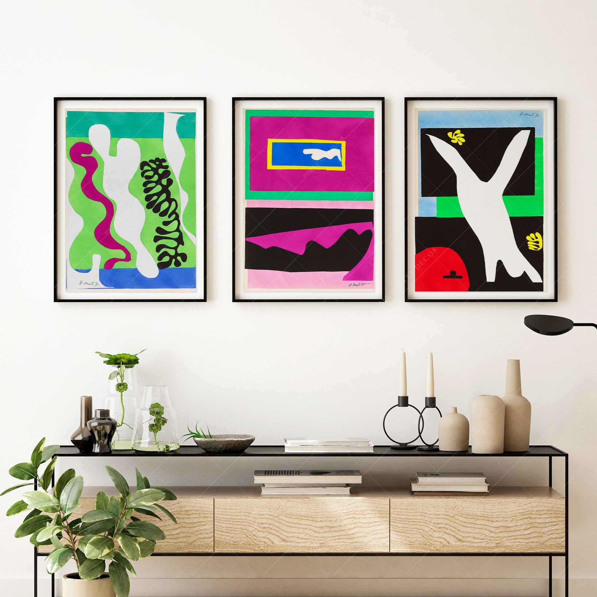 Henri Matisse, Modern Gallery Wall, Set of 3 Prints