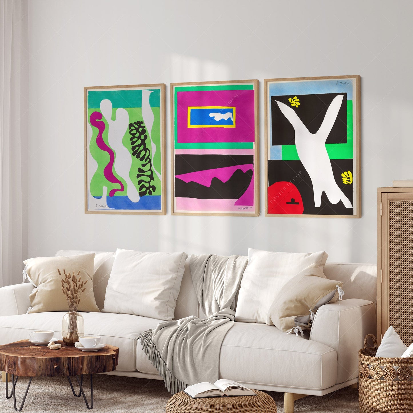 Henri Matisse, Modern Gallery Wall, Set of 3 Prints