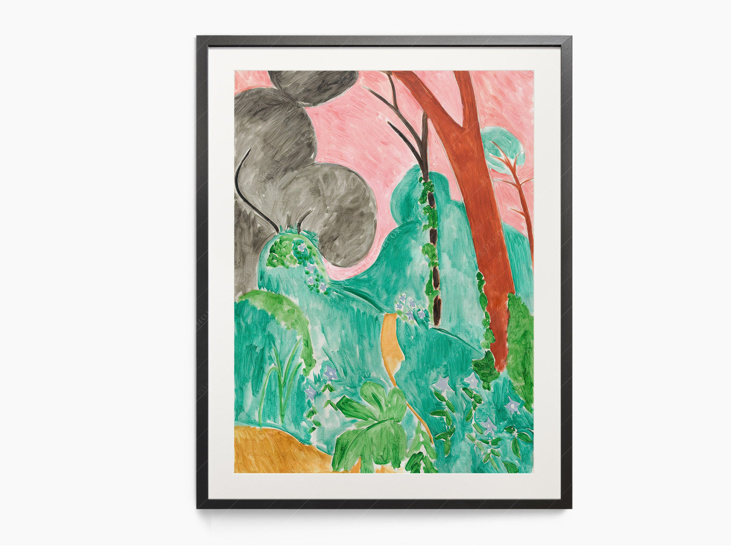 Henri Matisse, Periwinkles, Moroccan Garden, Fine Art Print