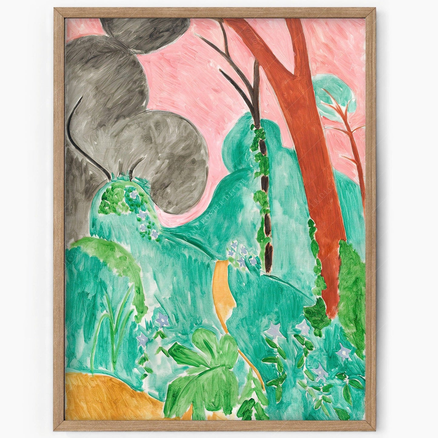 Henri Matisse, Periwinkles, Moroccan Garden, Fine Art Print