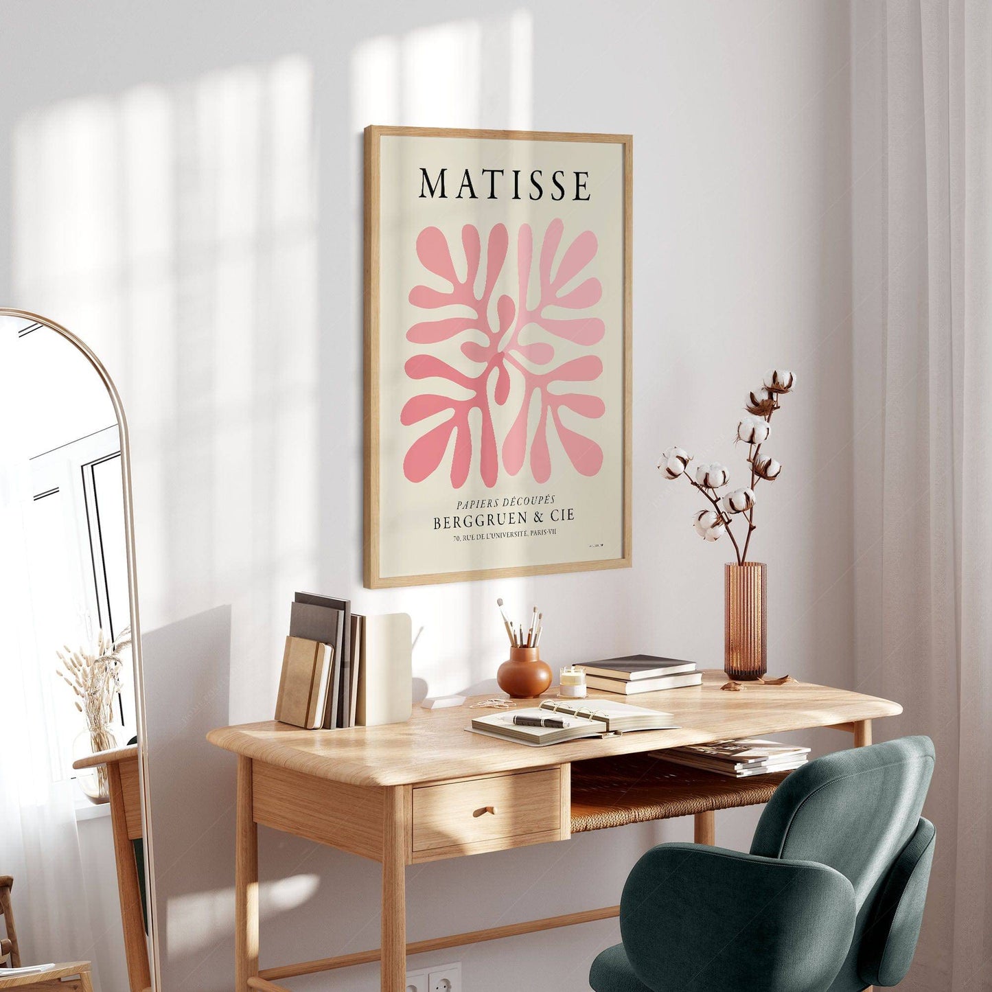 Henri Matisse, Pink Coral Poster, The cut-out Collection