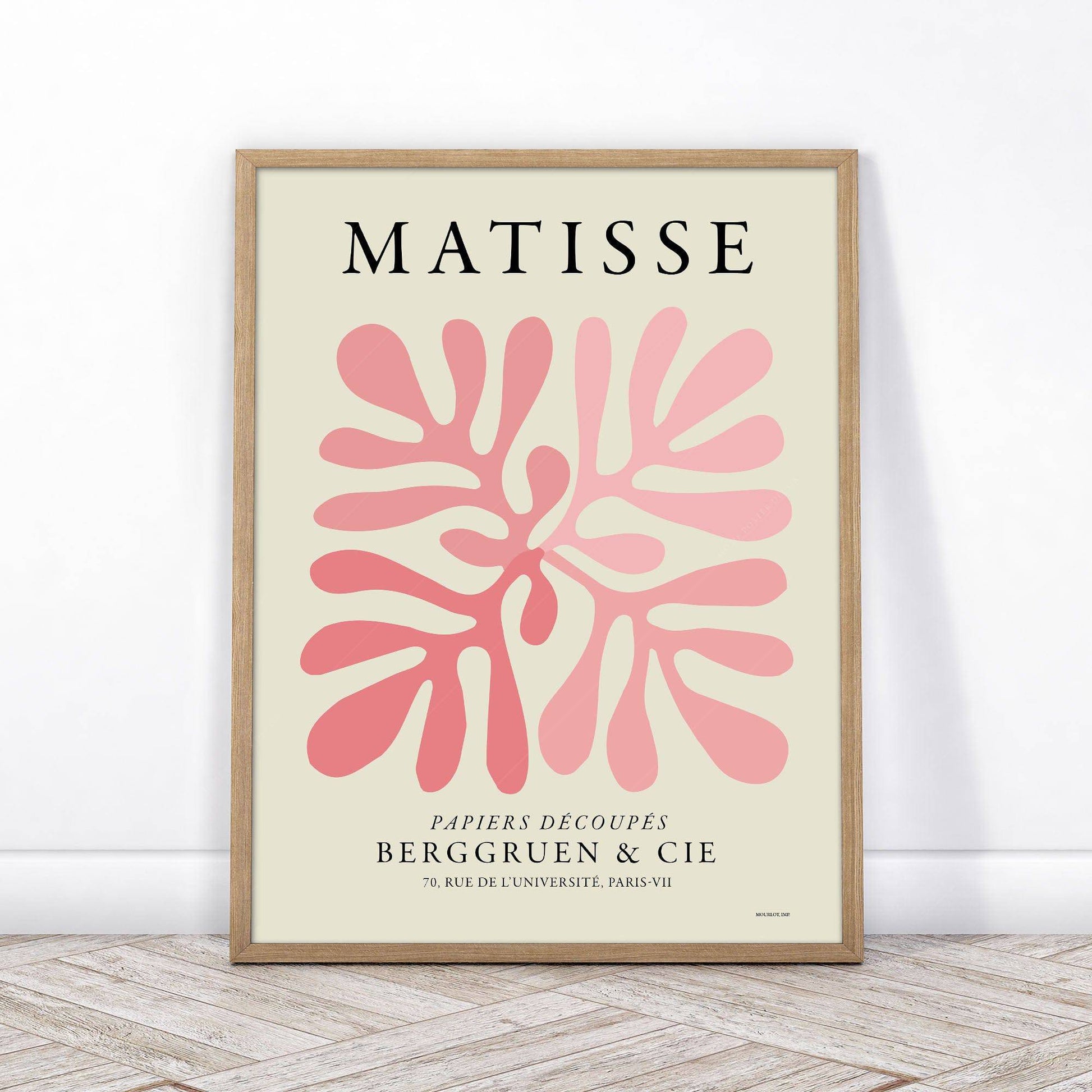 Henri Matisse, Pink Coral Poster, The cut-out Collection