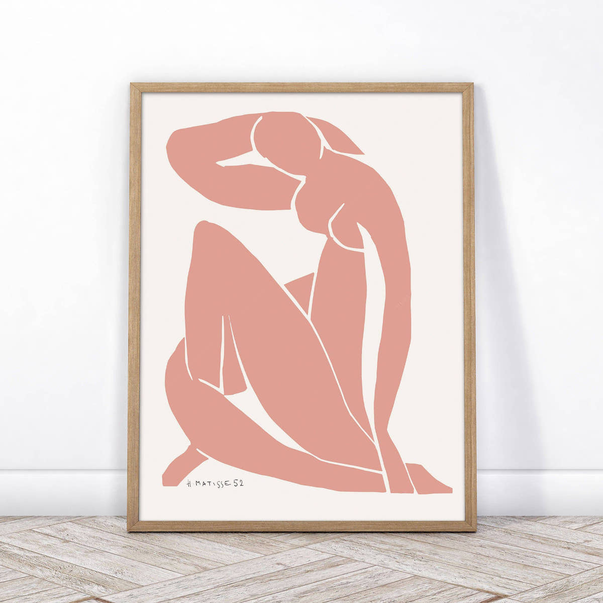 Henri Matisse Poster, Blue Figure Salmon Colour