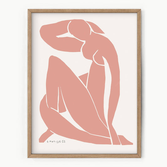 Henri Matisse Poster, Blue Figure Salmon Colour