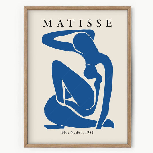 Henri Matisse Poster, Blue Woman body art, Modern home decor