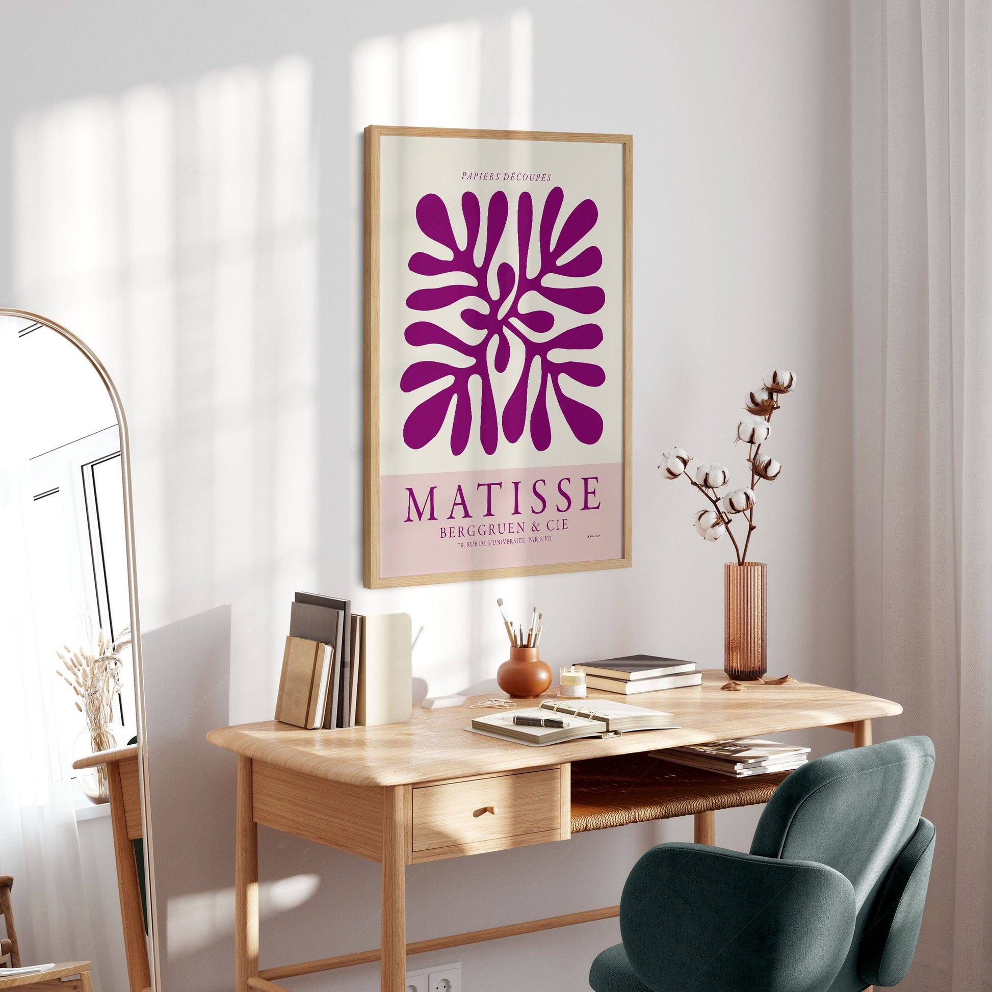 Henri Matisse Poster, Coral artwork, Exhibition poster