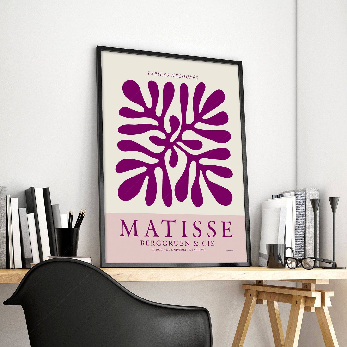 Henri Matisse Poster, Coral artwork, Exhibition poster