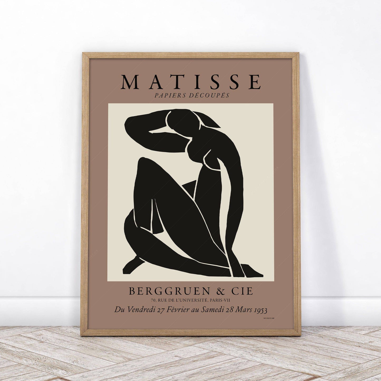 Henri Matisse Poster, Figure in Black and Brown, Minimalist Wall Art