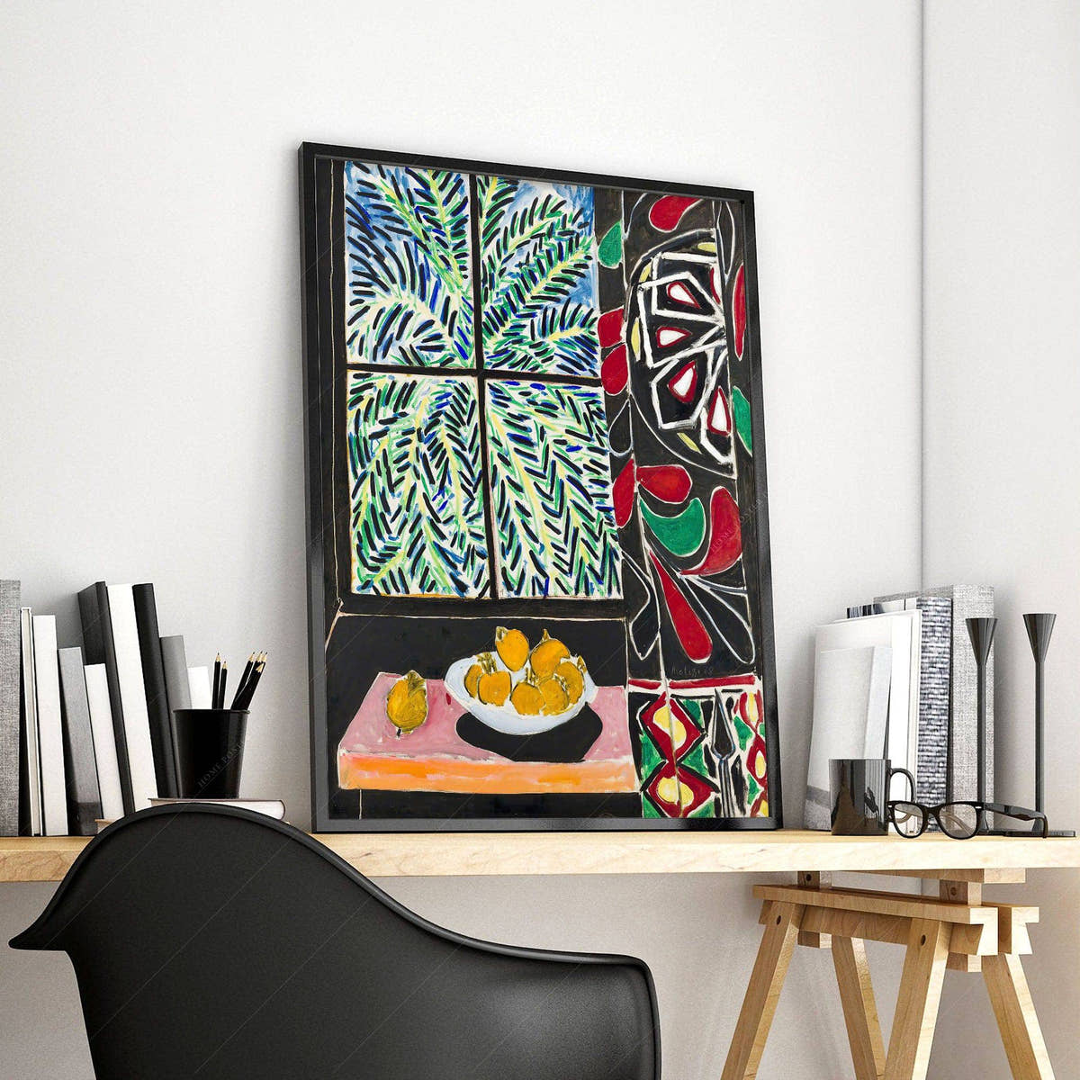 Henri Matisse Poster, Interior with Egyptian Curtain