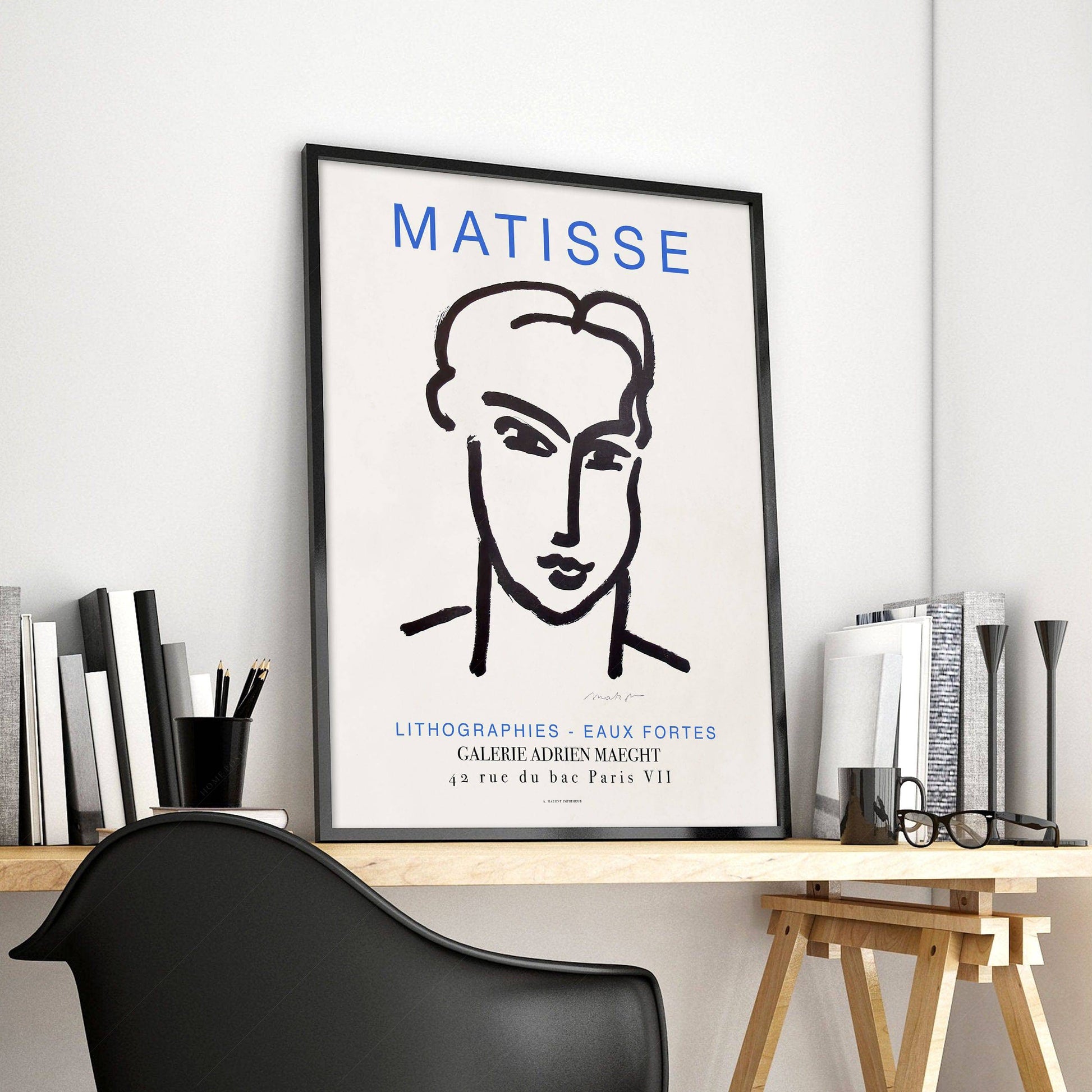 Henri Matisse Poster, Lithographies Serie, Exhibition Poster