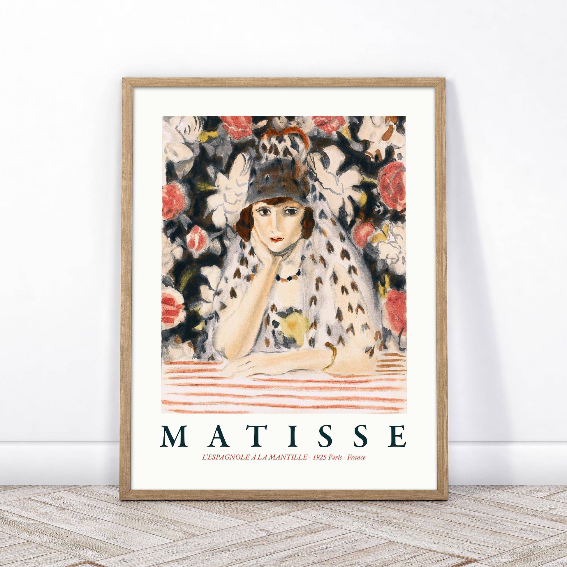 Henri Matisse Print, Espagnole à la Mantille, Famous Painting