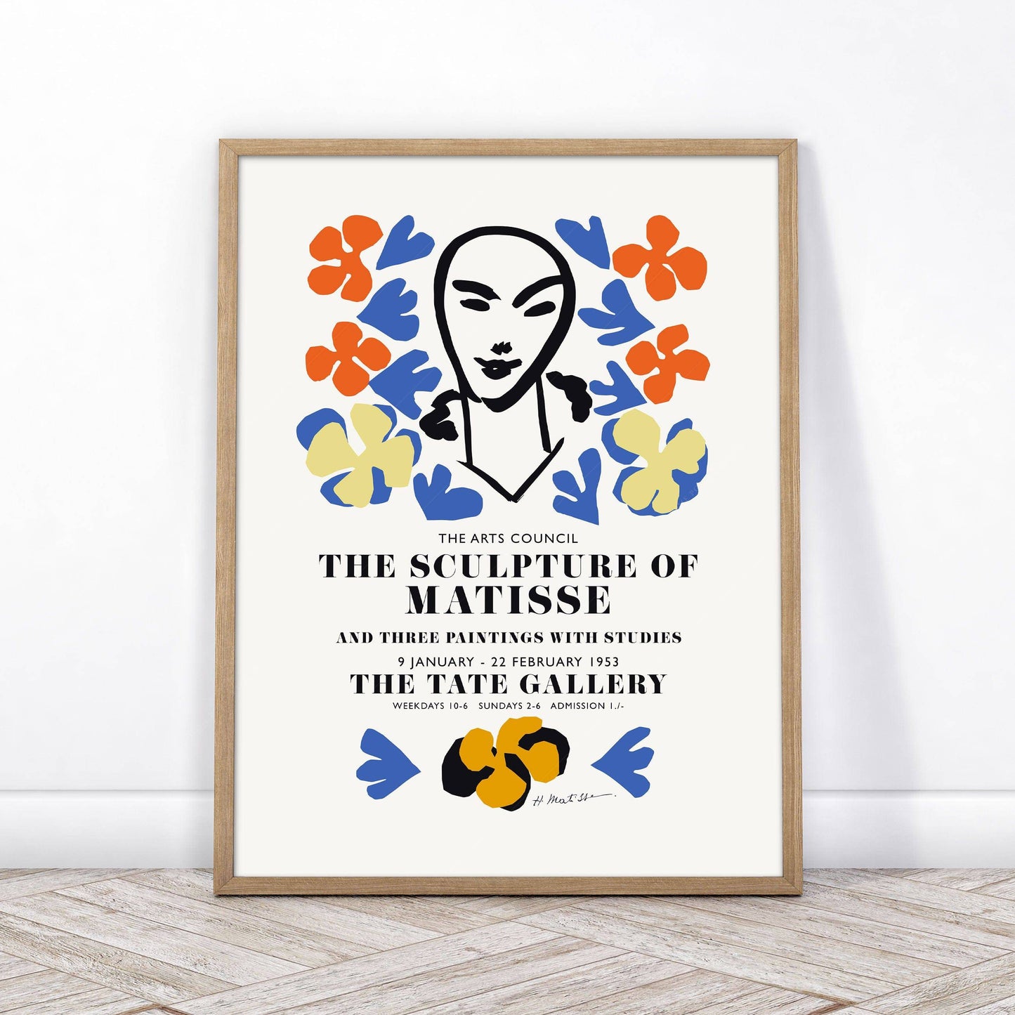 Henri Matisse Print, Exhibition Poster, Modern Wall Decor