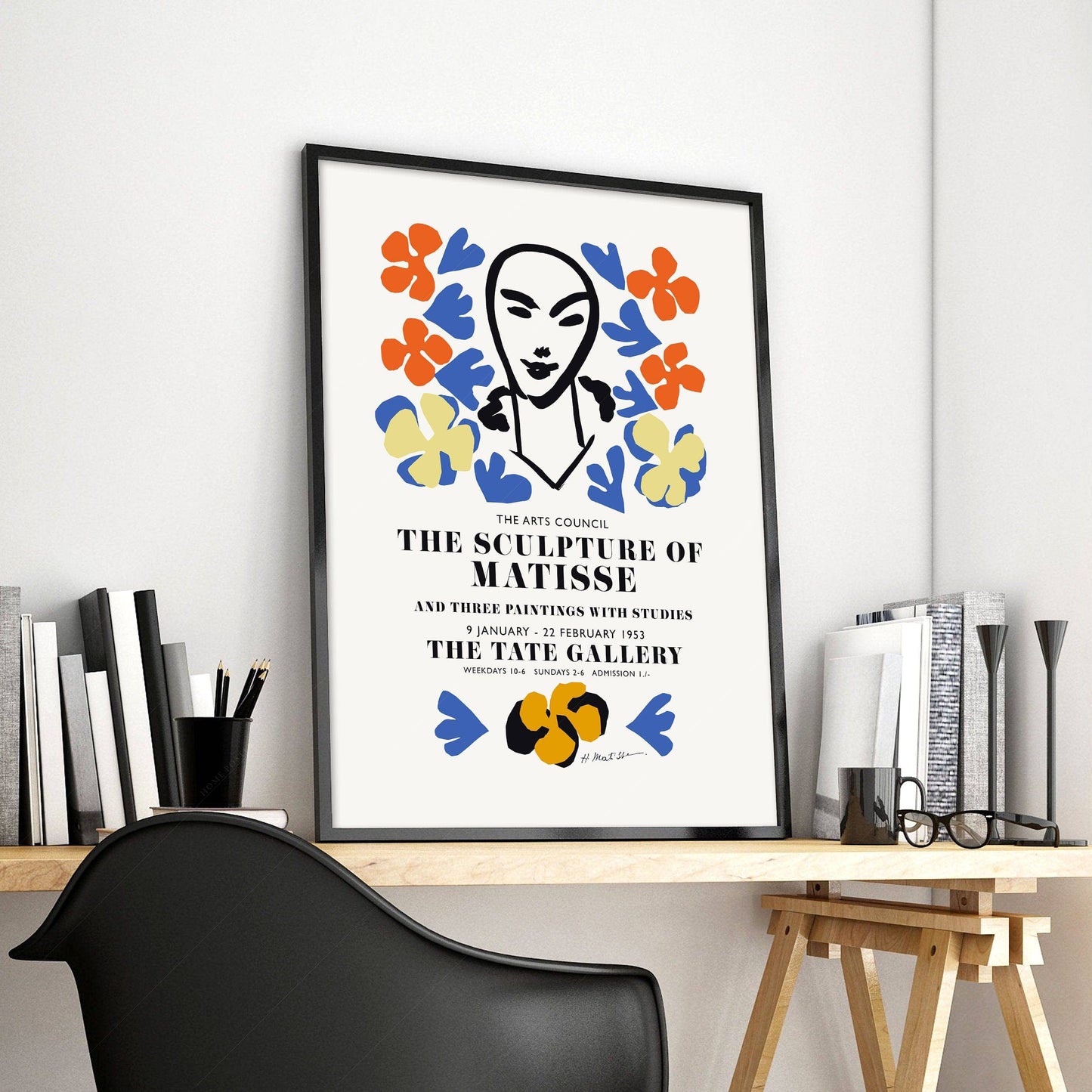 Henri Matisse Print, Exhibition Poster, Modern Wall Decor