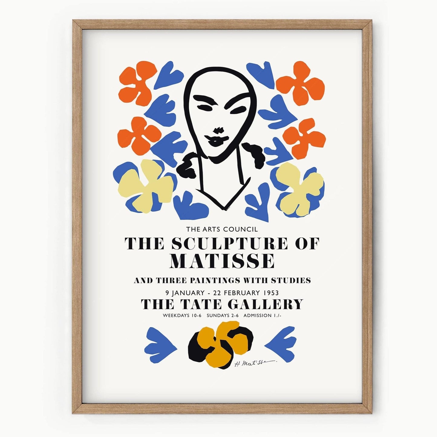 Henri Matisse Print, Exhibition Poster, Modern Wall Decor