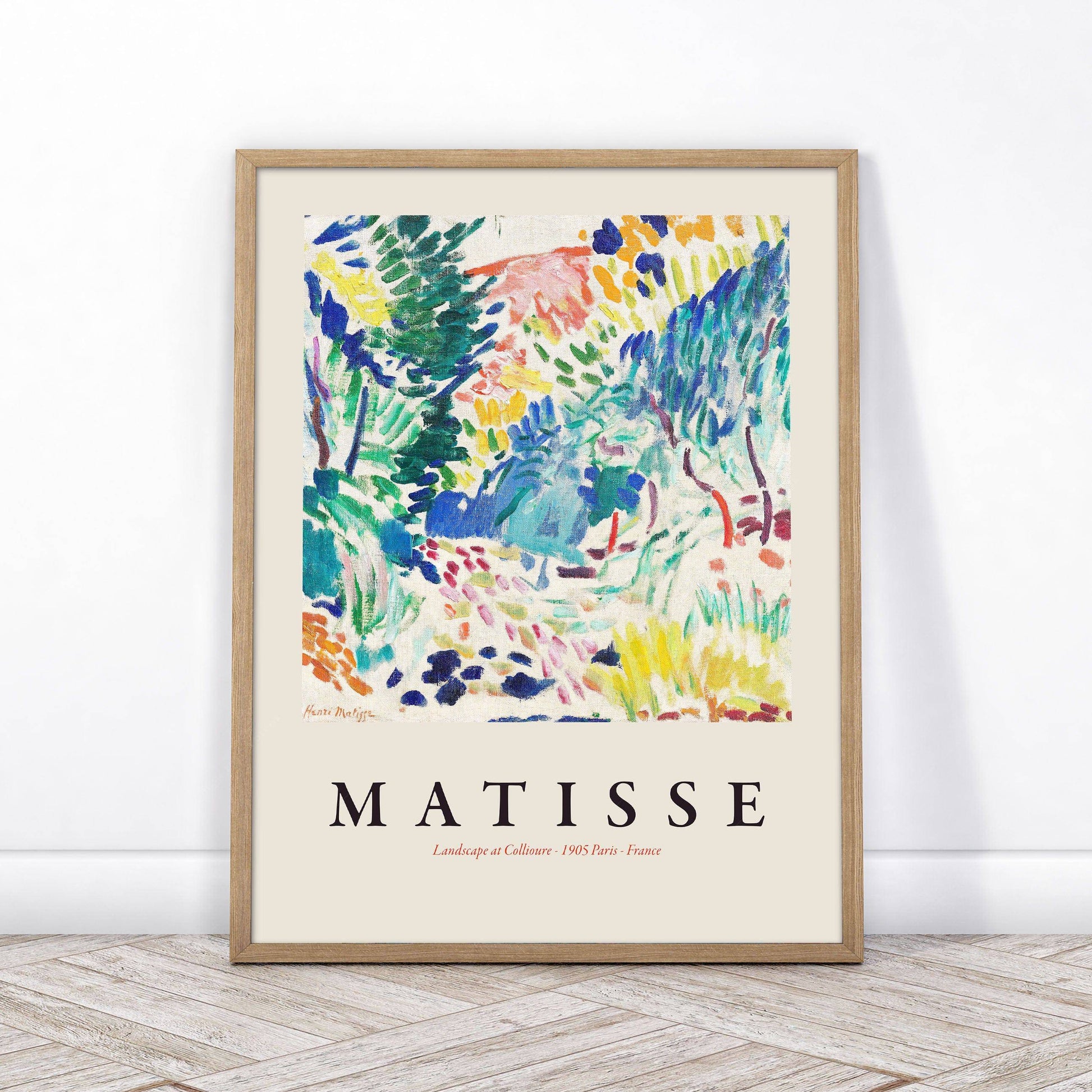 Henri Matisse Print, Landscape at Collioure, Exhibition Poster