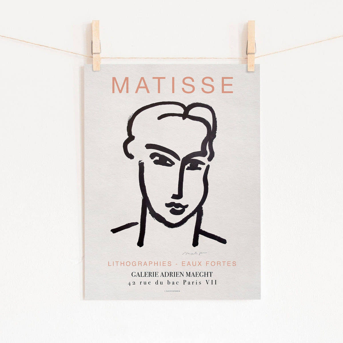 Henri Matisse Print, Minimalist Wall Decor