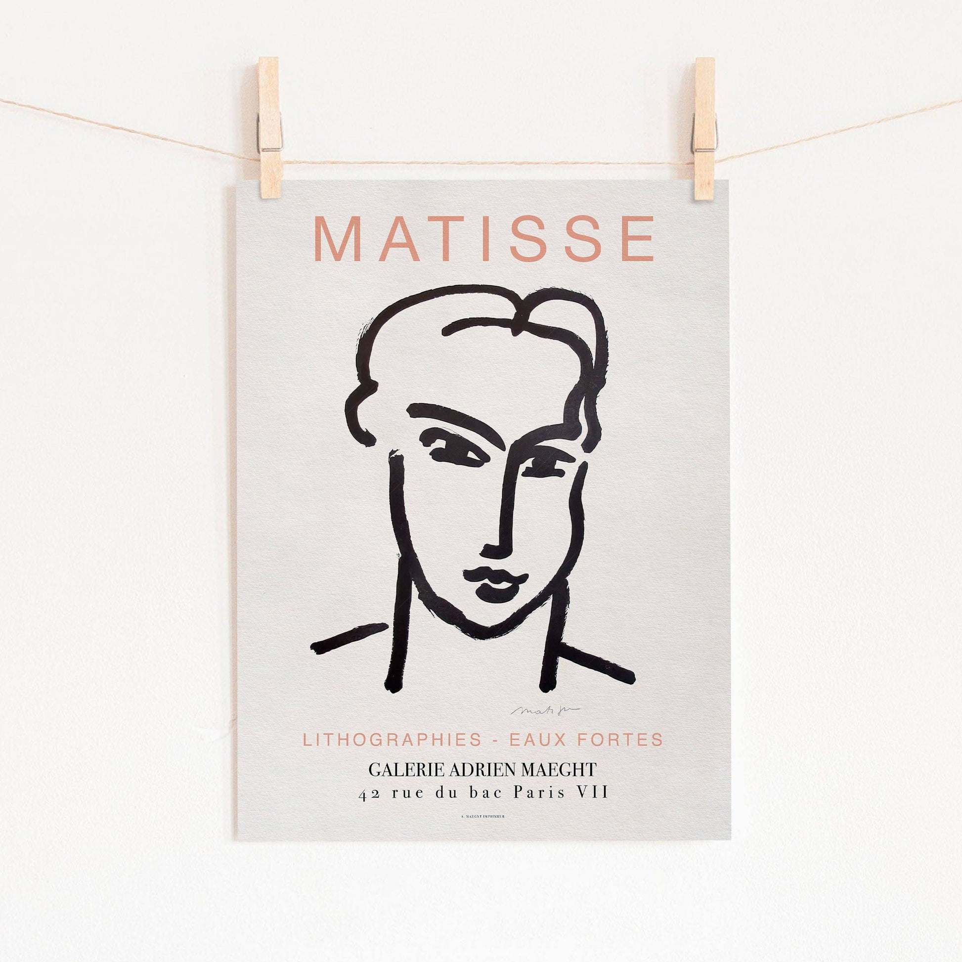 Henri Matisse Print, Minimalist Wall Decor