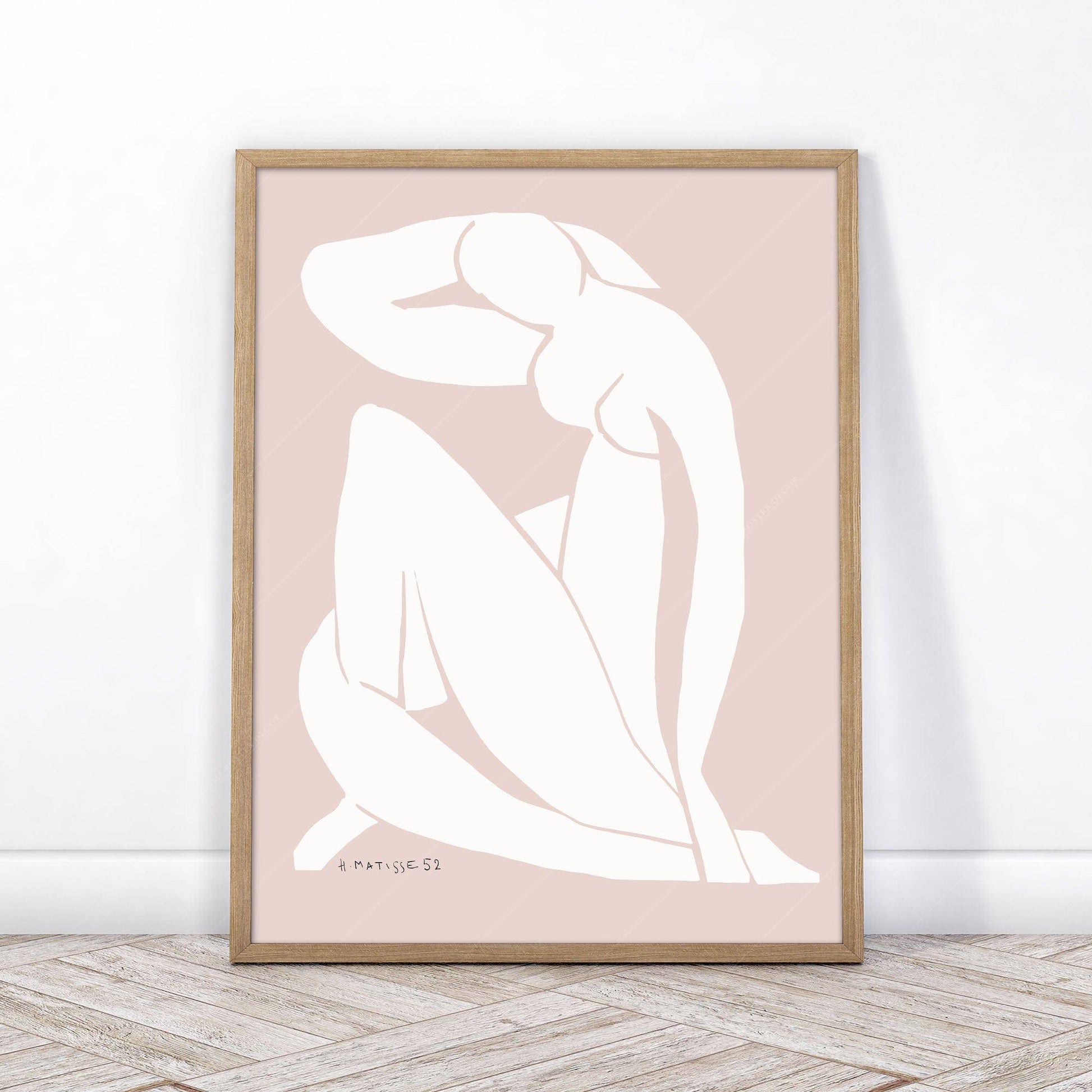 Henri Matisse Print, Nu Bleu wall art, Mimalist wall decor