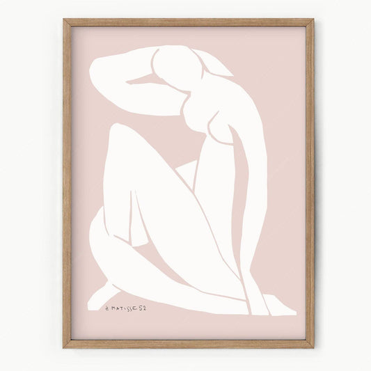 Henri Matisse Print, Nu Bleu wall art, Mimalist wall decor