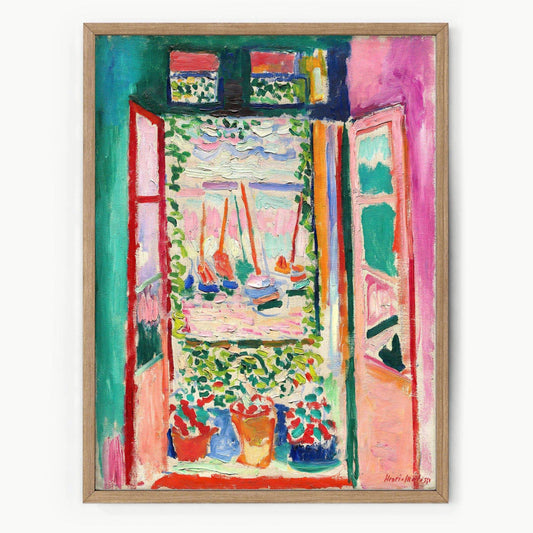 Henri Matisse Print, The Open Window, Colourful Wall Decor