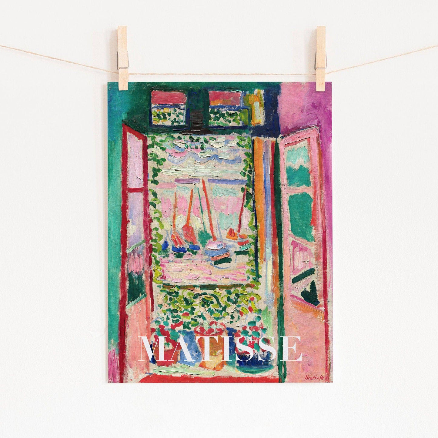 Henri Matisse Print, The Open Window, Wall art print