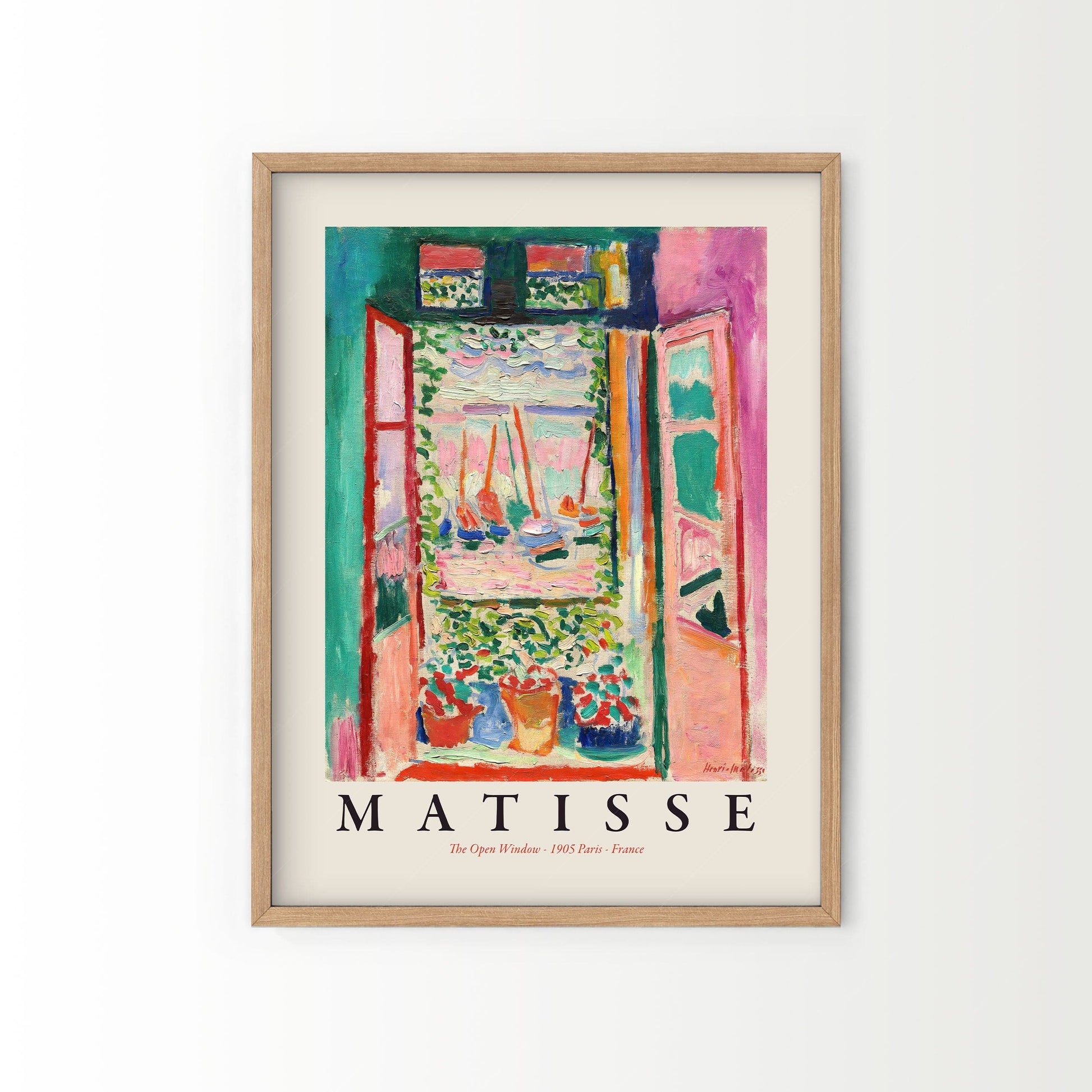 Henri Matisse Set of 2 Posters, The Open Window and View of Collioure, Exhibition Poster