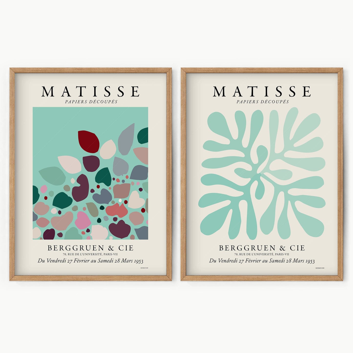 Henri Matisse, Set of 2 Prints, The Cut-outs Series