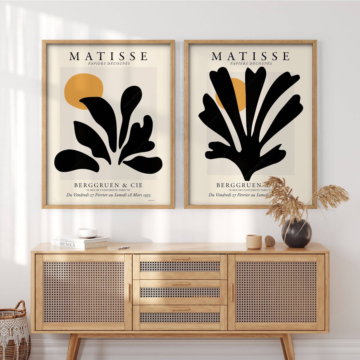 Henri Matisse, Set of 2 prints, The Cut-Outs collection, Exhibition Poster