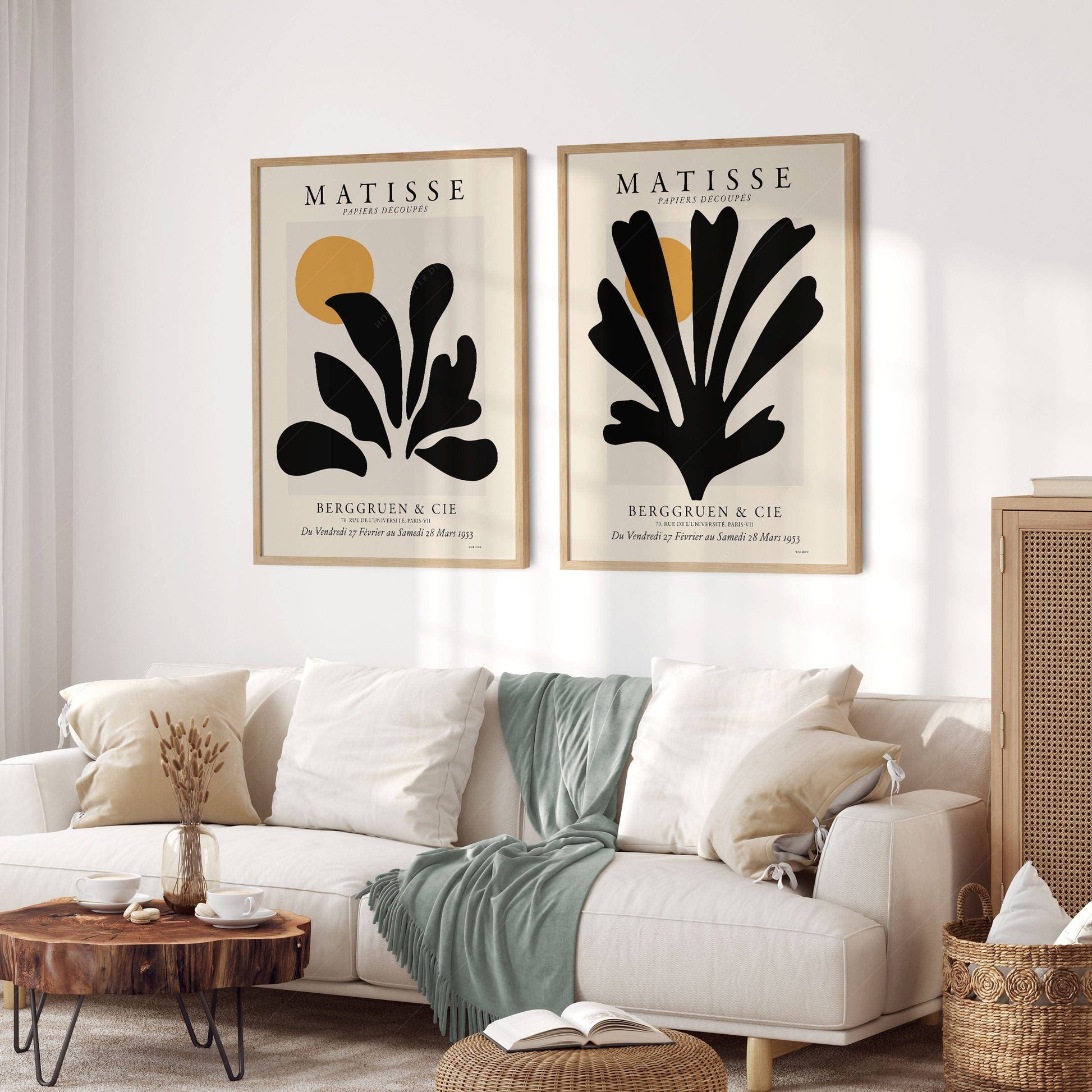 Henri Matisse, Set of 2 prints, The Cut-Outs collection, Exhibition Poster