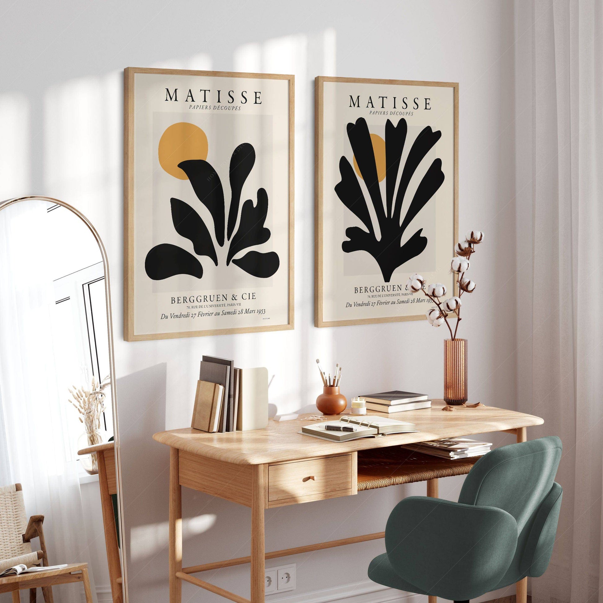 Henri Matisse, Set of 2 prints, The Cut-Outs collection, Exhibition Poster