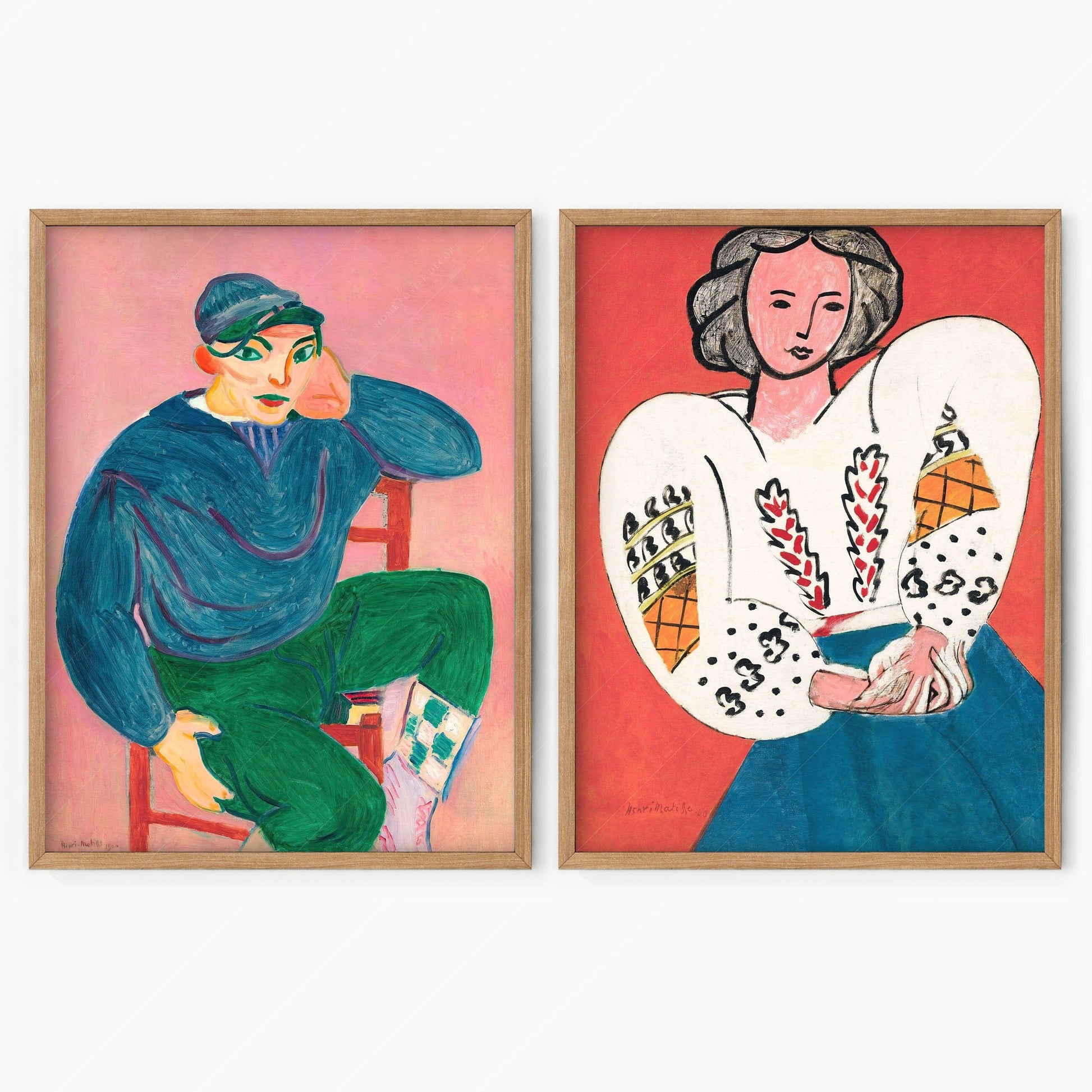 Henri Matisse, Set of 2 prints, Young sailor and La Blouse Roumaine