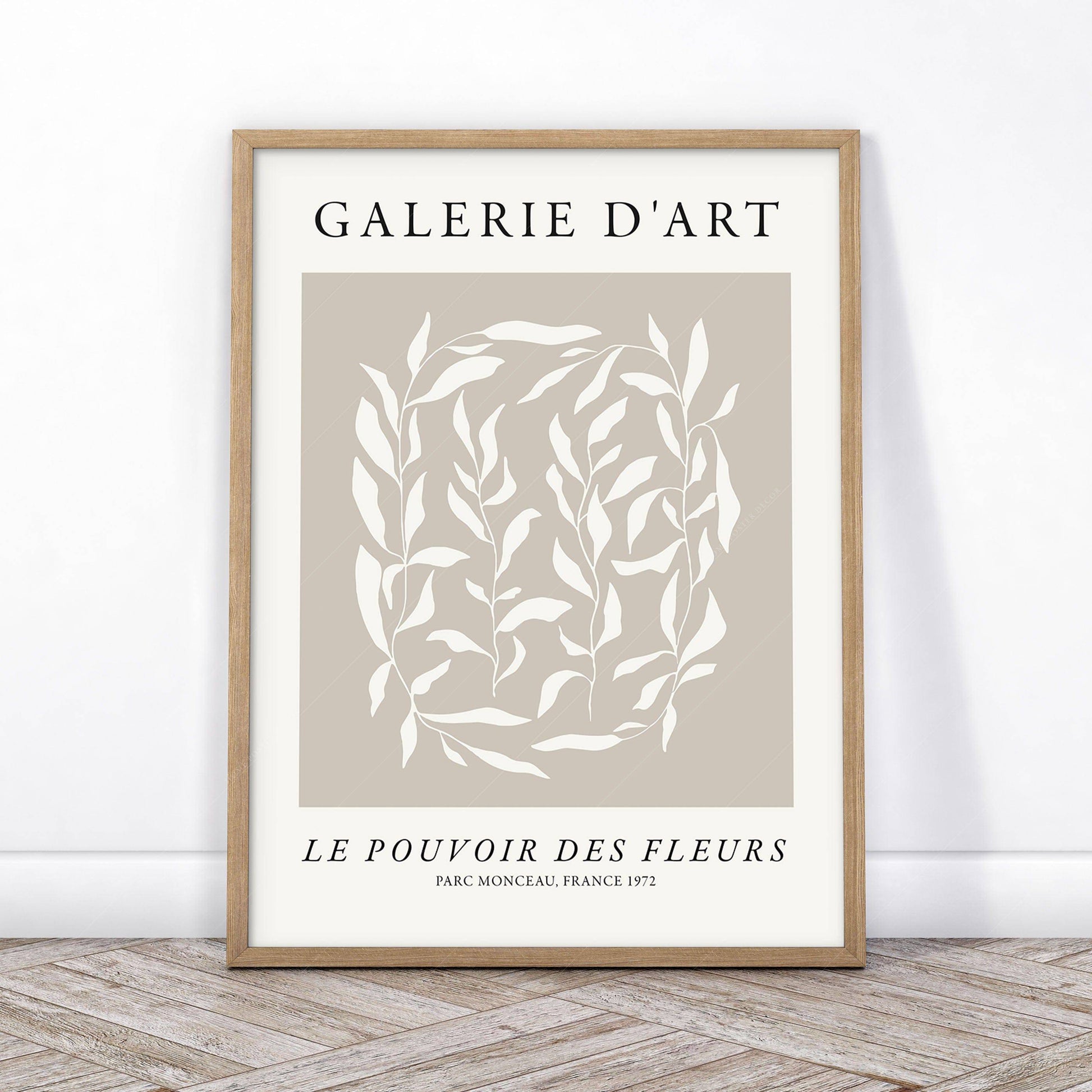 Henri Matisse Set of 3 Prints, Neutral Wall Decor, Galerie D'art, Fleurs Poster, Beige and White