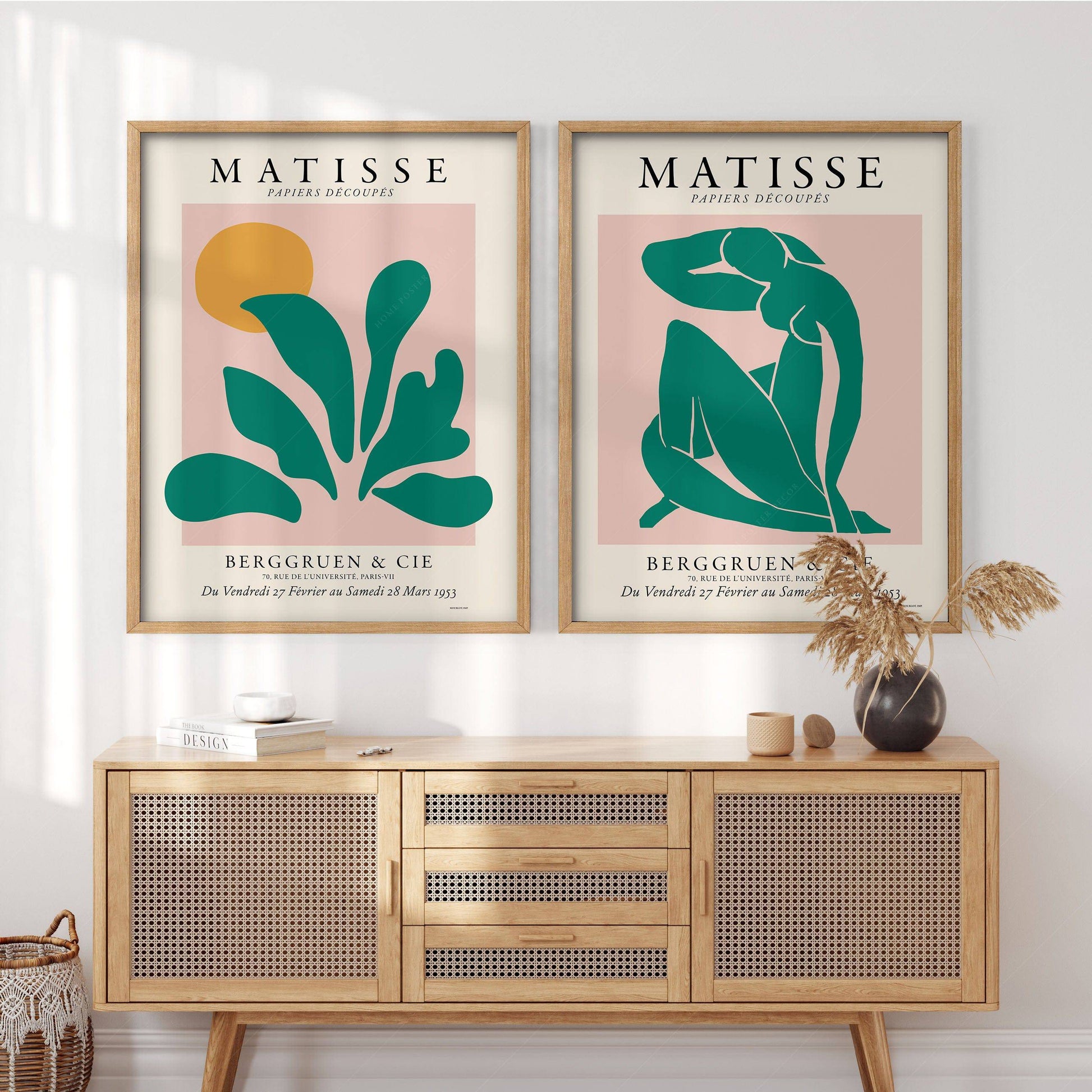 Henri Matisse, Set of two Prints, Pink and Green