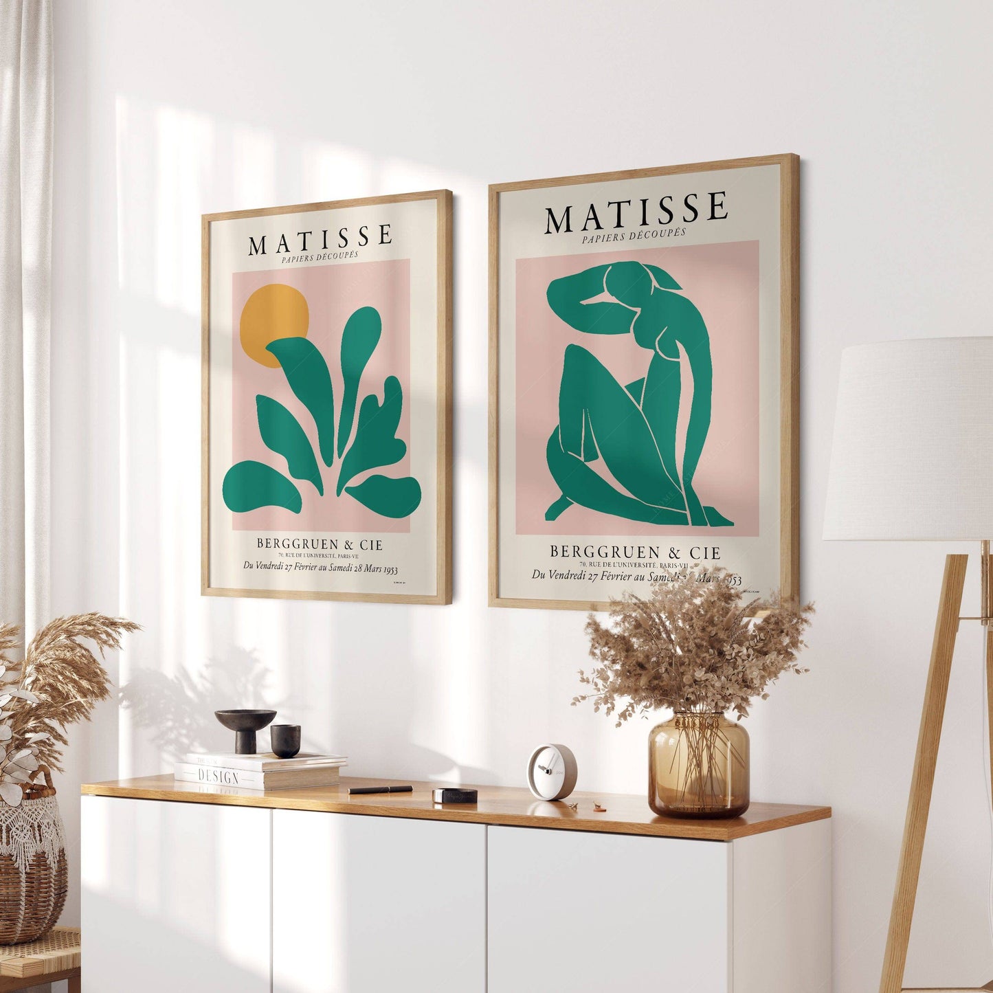 Henri Matisse, Set of two Prints, Pink and Green